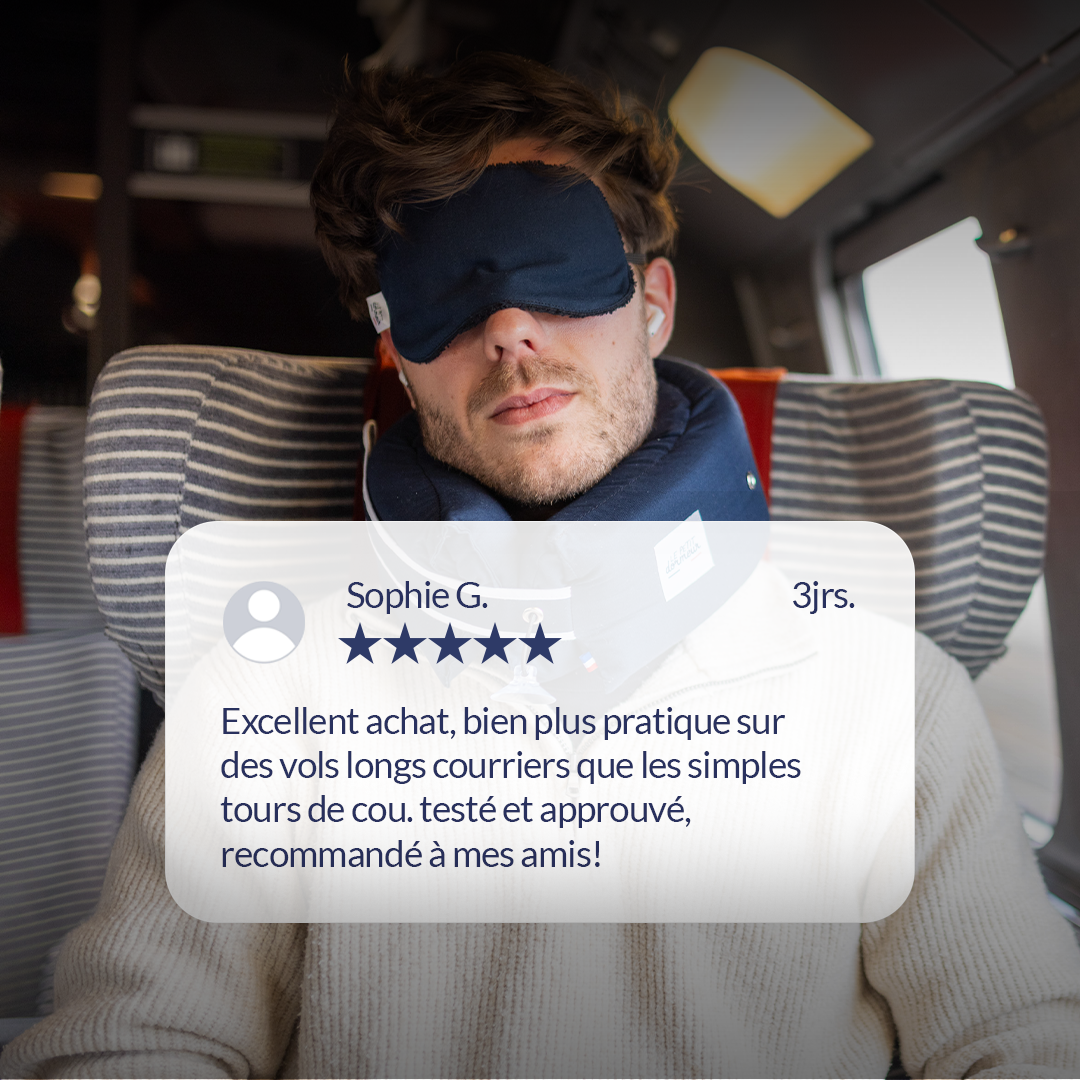 Coussin de voyage Le Petit Dormeur - Bleu nuit