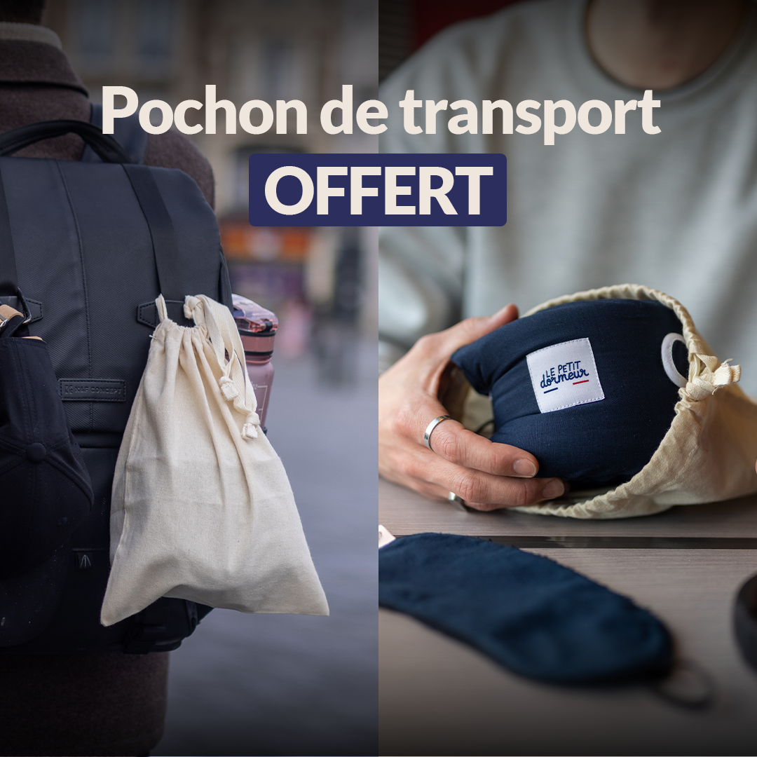 Coussin de voyage Le Petit Dormeur - Bleu nuit
