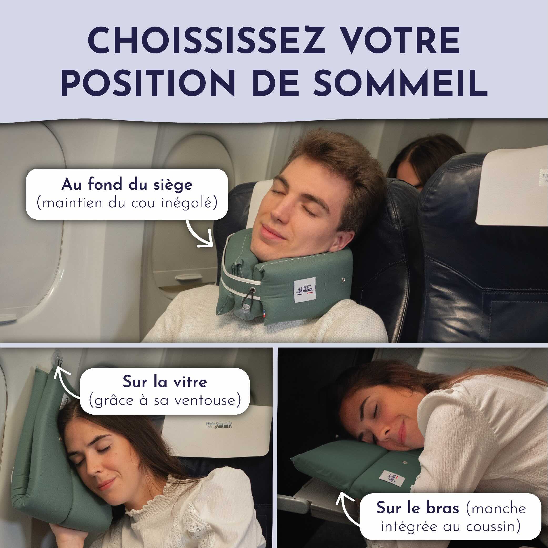 Coussin de voyage Le Petit Dormeur - Thym