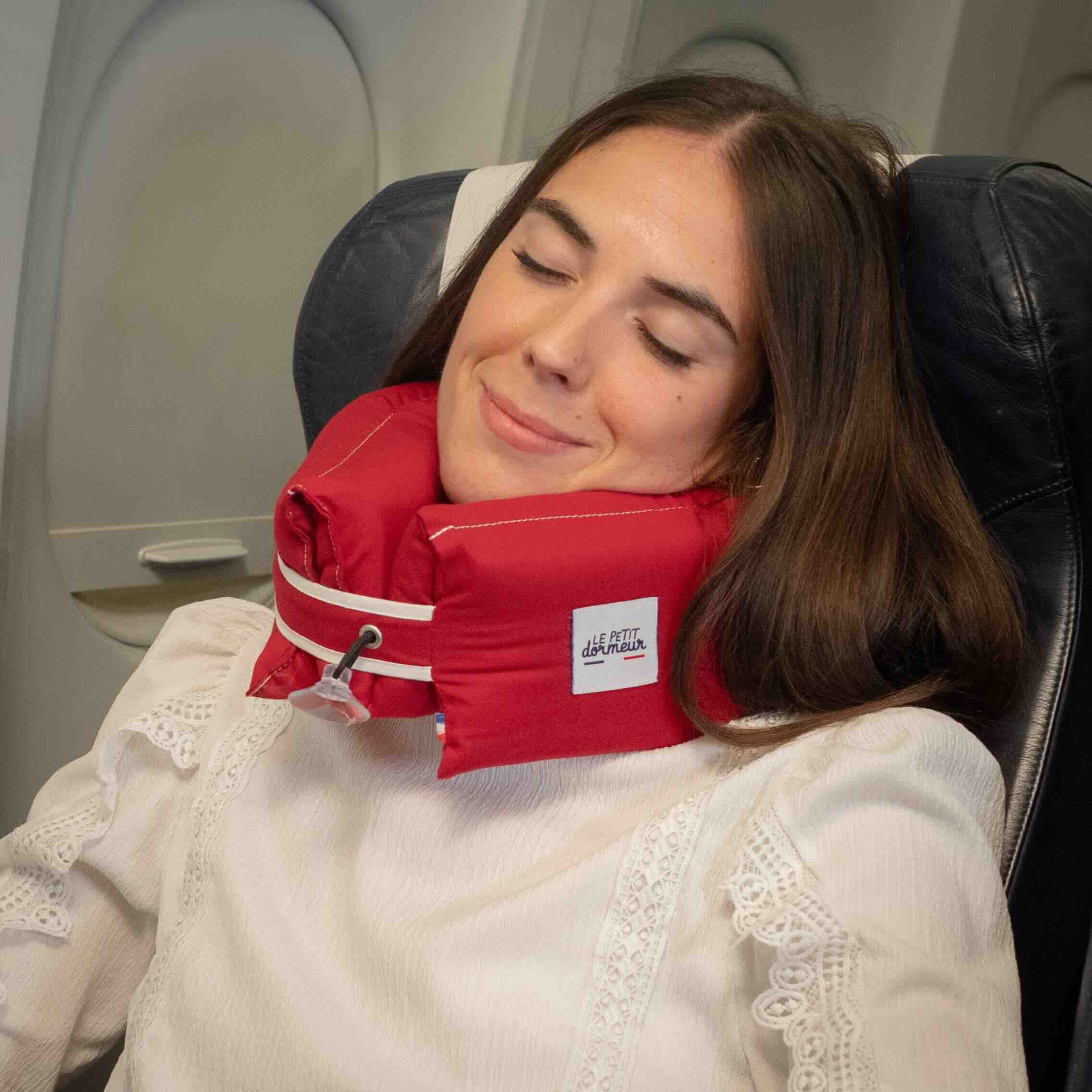 Coussin de voyage Le Petit Dormeur - Rouge