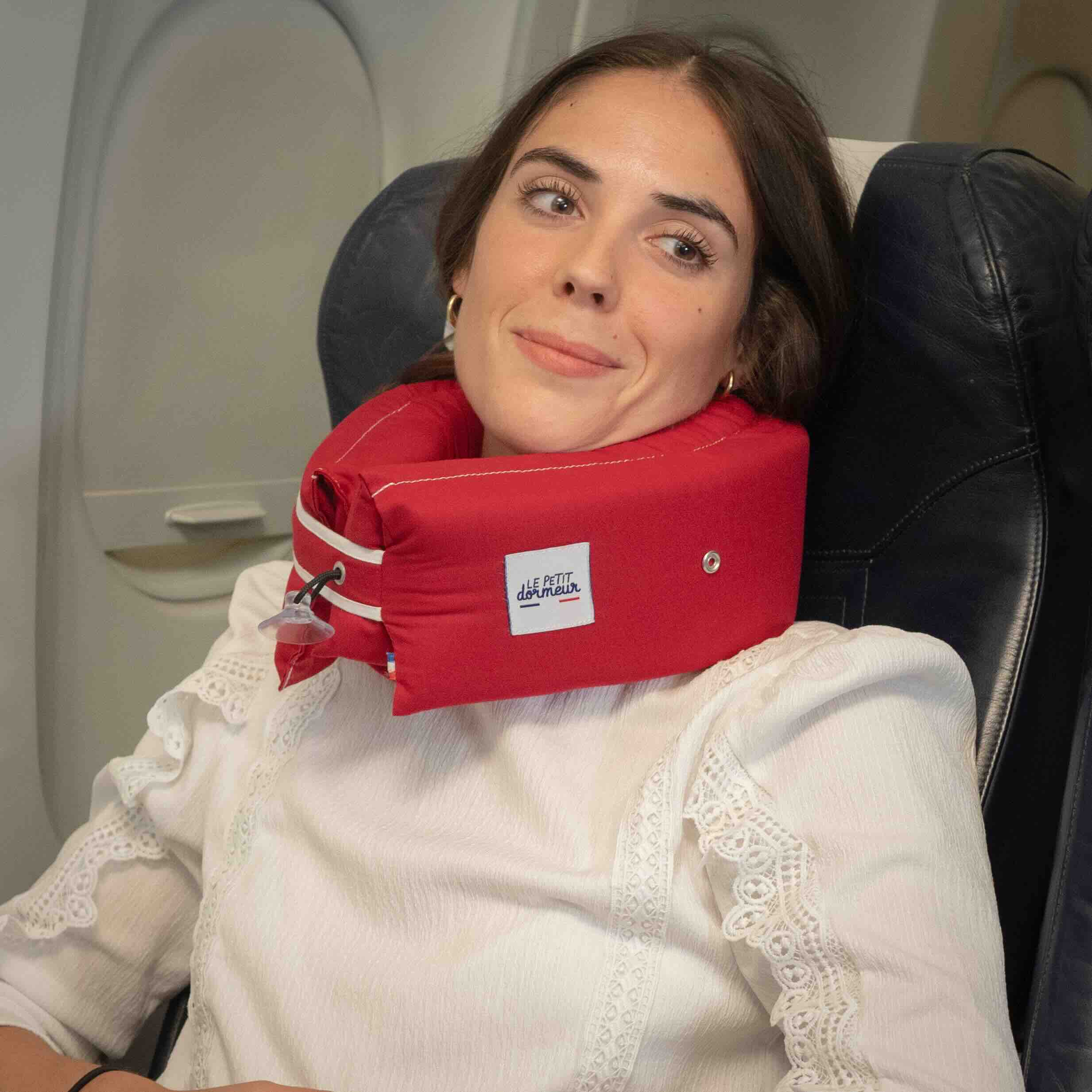 Coussin de voyage Le Petit Dormeur - Rouge