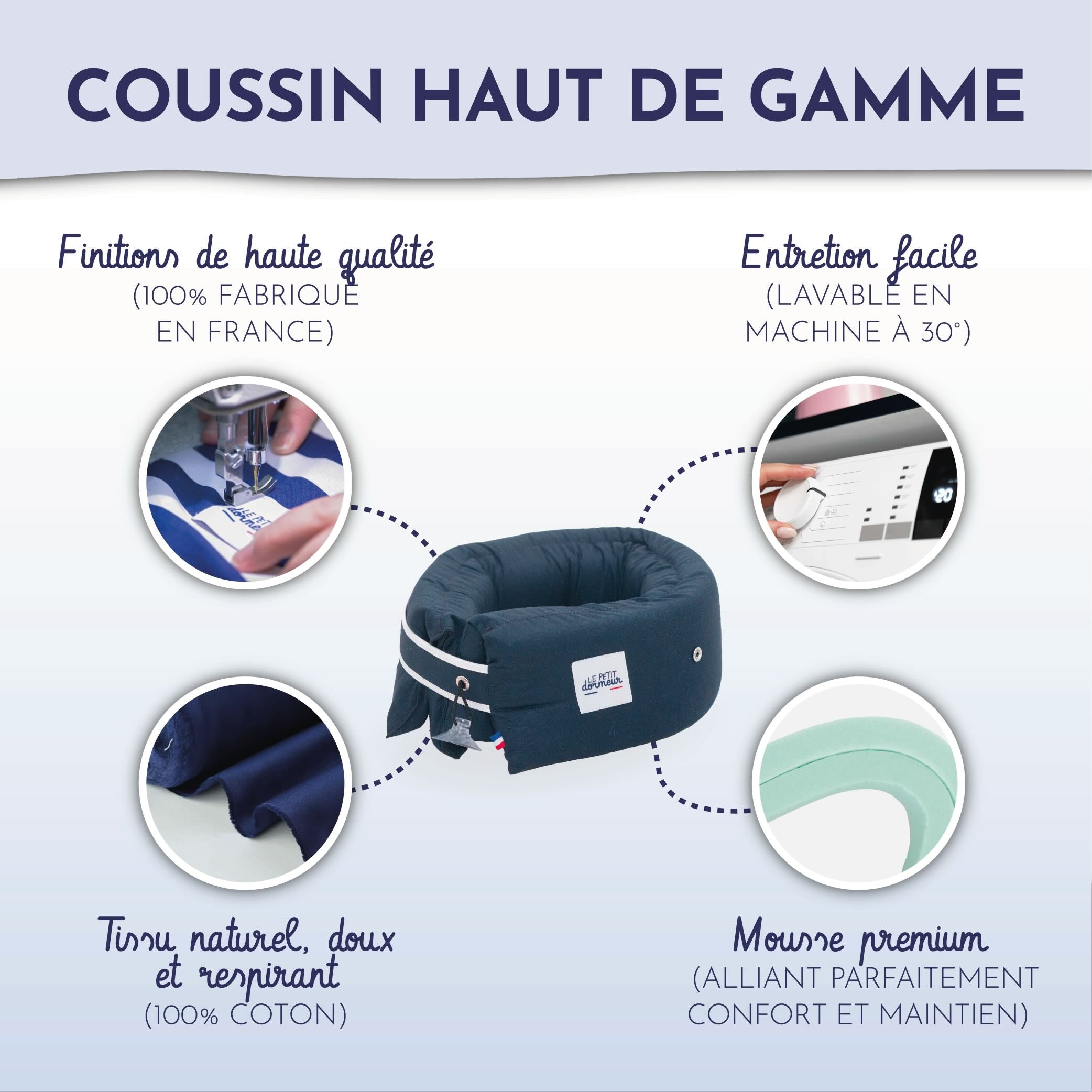 Coussin de voyage Le Petit Dormeur - Barcelone
