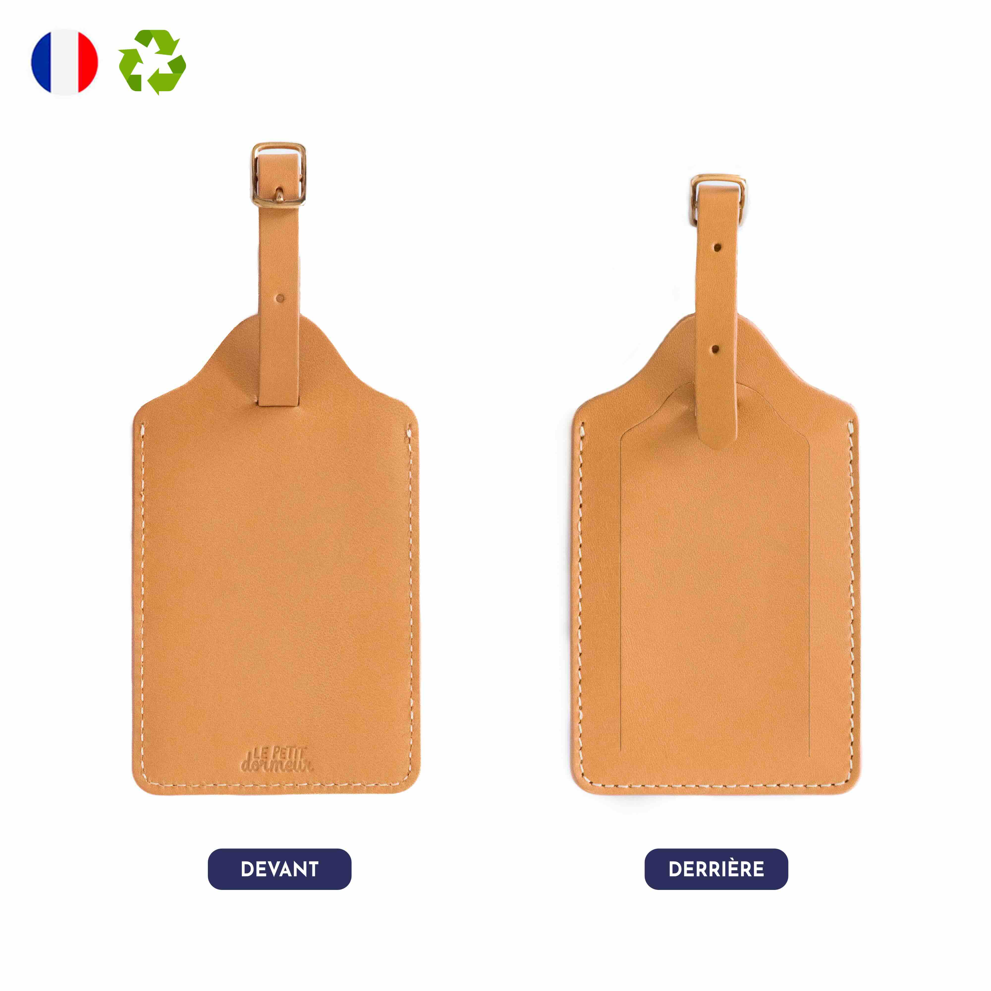 Etiquette de bagage unicolore