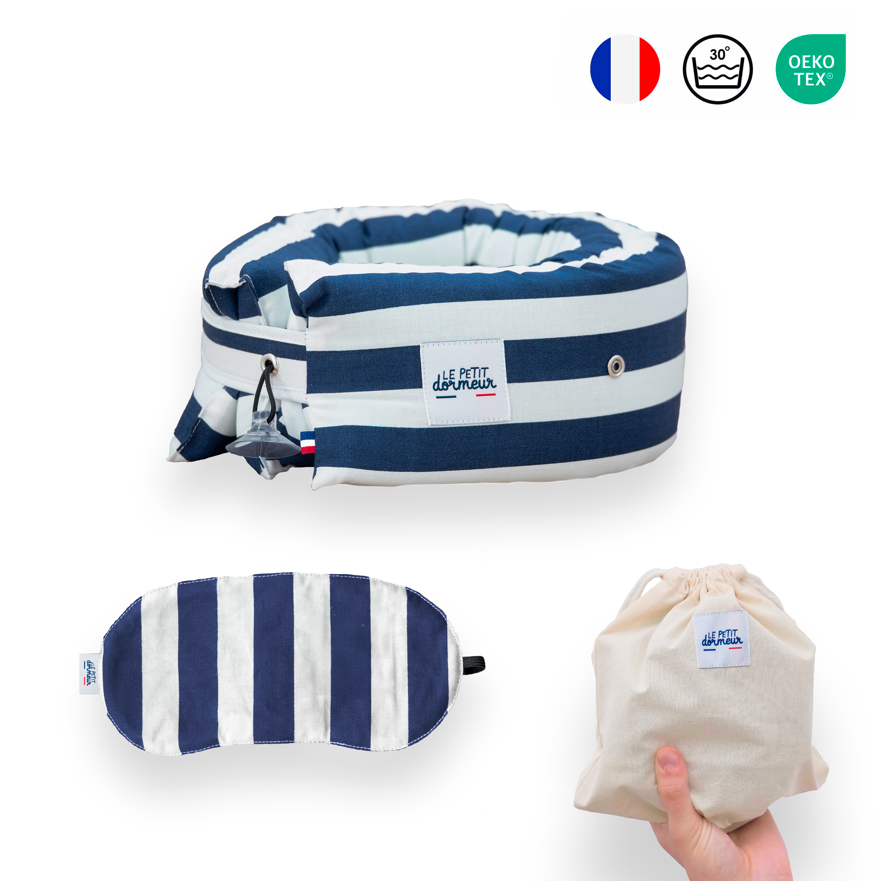 Kit Petit Dormeur - Rayé bleu
