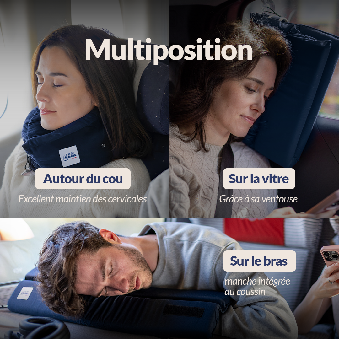 Coussin de voyage Le Petit Dormeur - Bleu nuit