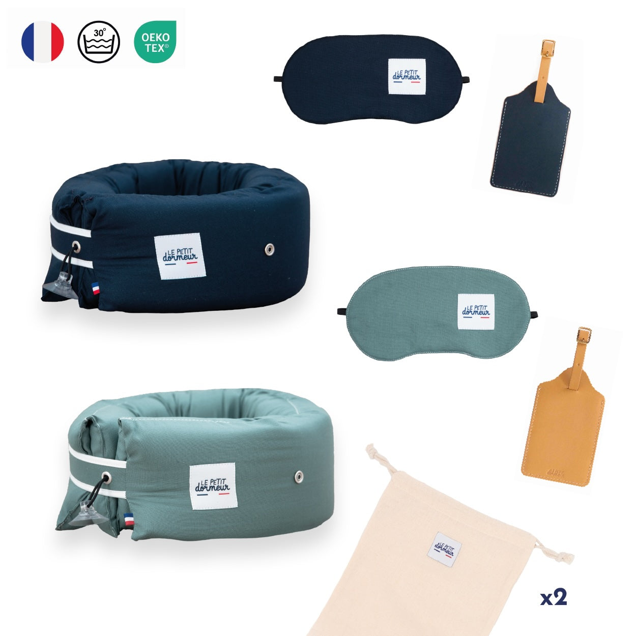 Pack couple bleu nuit thym