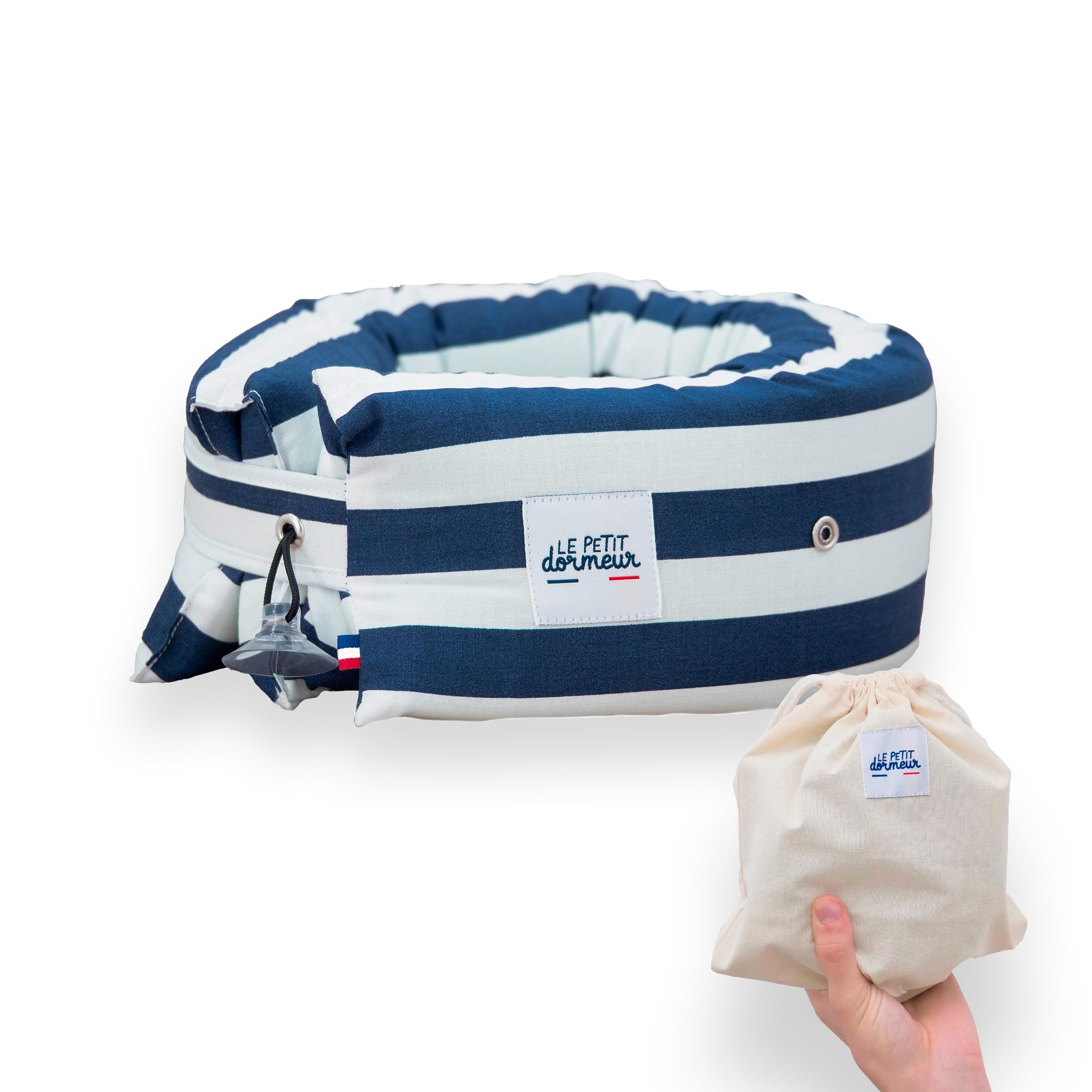 Coussin de Voyage Le Petit Dormeur - Rayé bleu