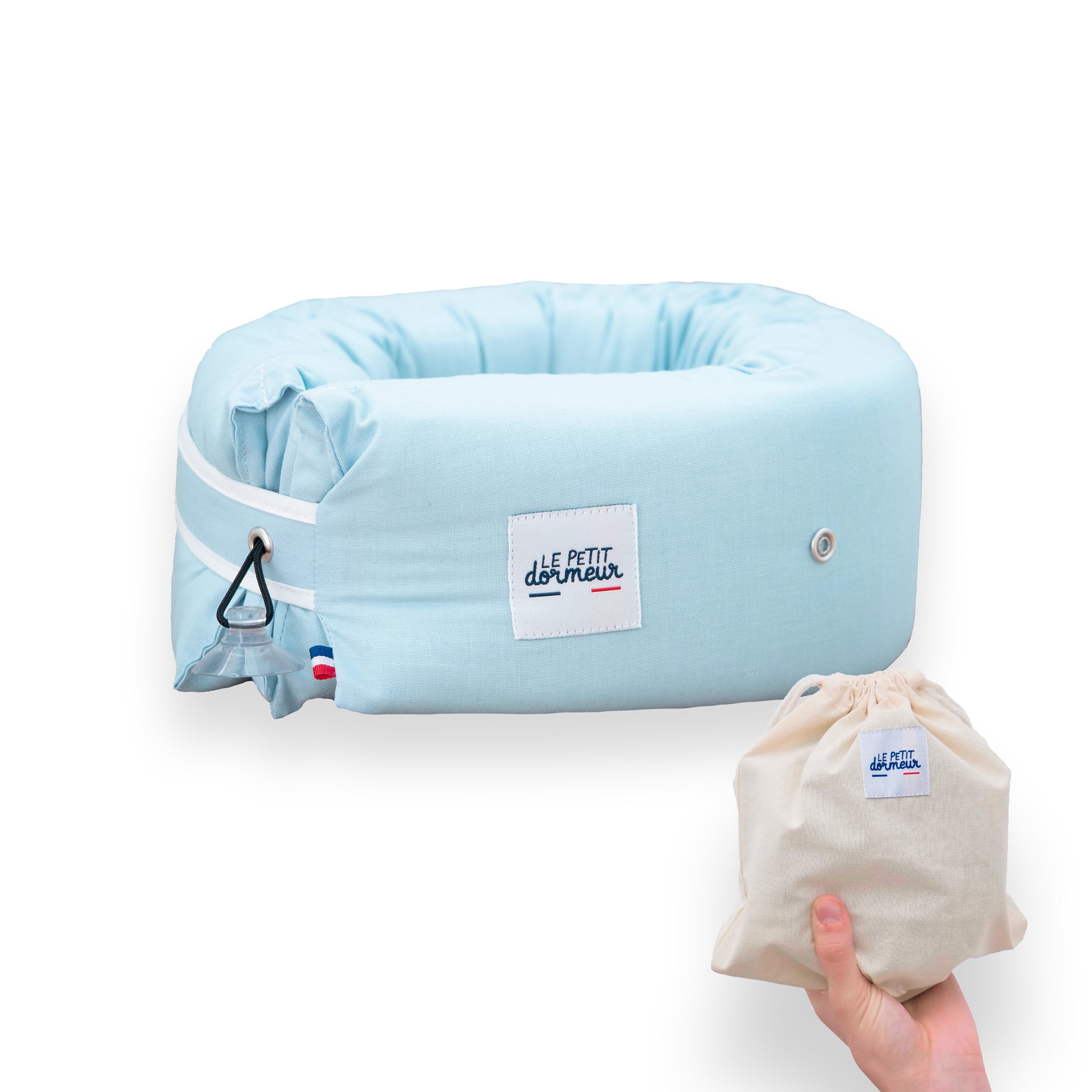 Coussin de voyage Le Petit Dormeur - Bleu clair