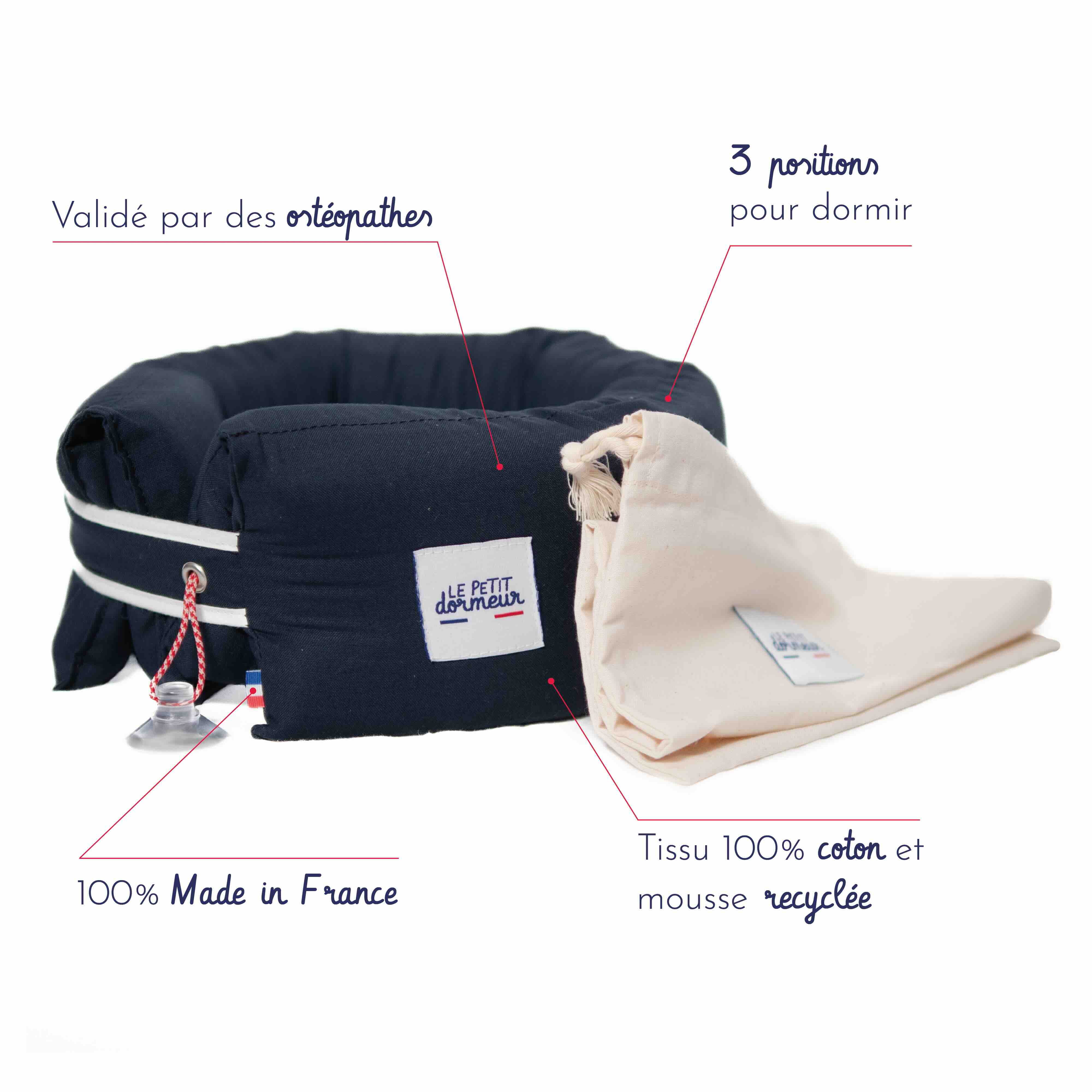 Coussin de voyage Le Petit Dormeur - Édition été 2024