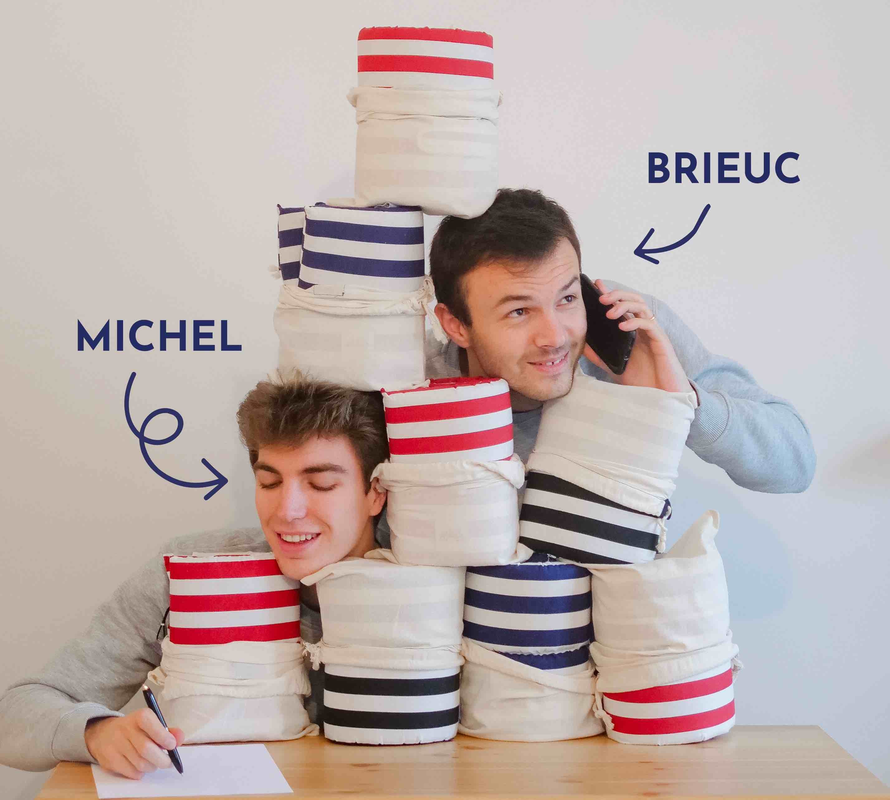 Michel de Vasselot et Brieuc Izenic, dirigeants de la société Le Petit Dormeur