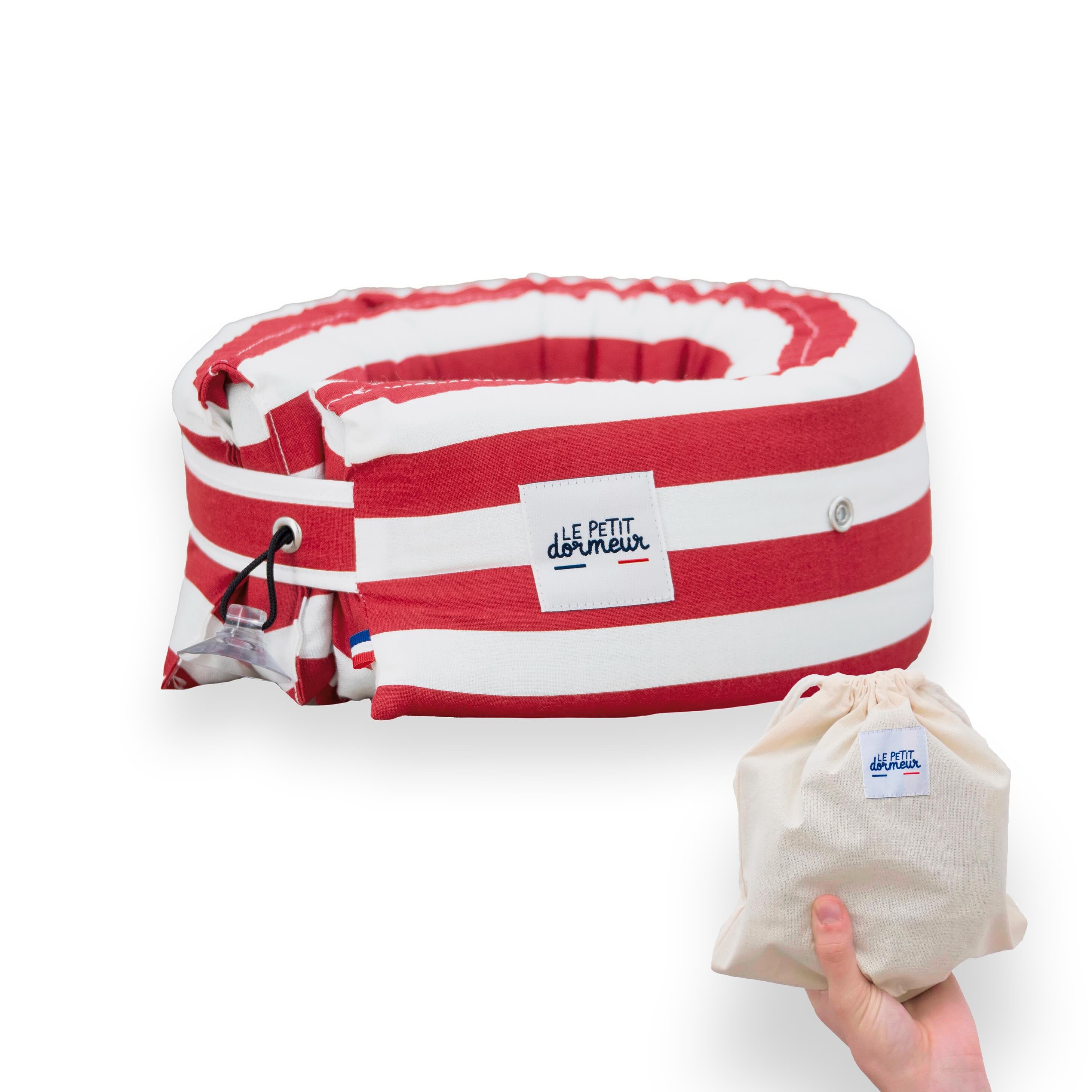 Coussin de Voyage Le Petit Dormeur - Rayé rouge